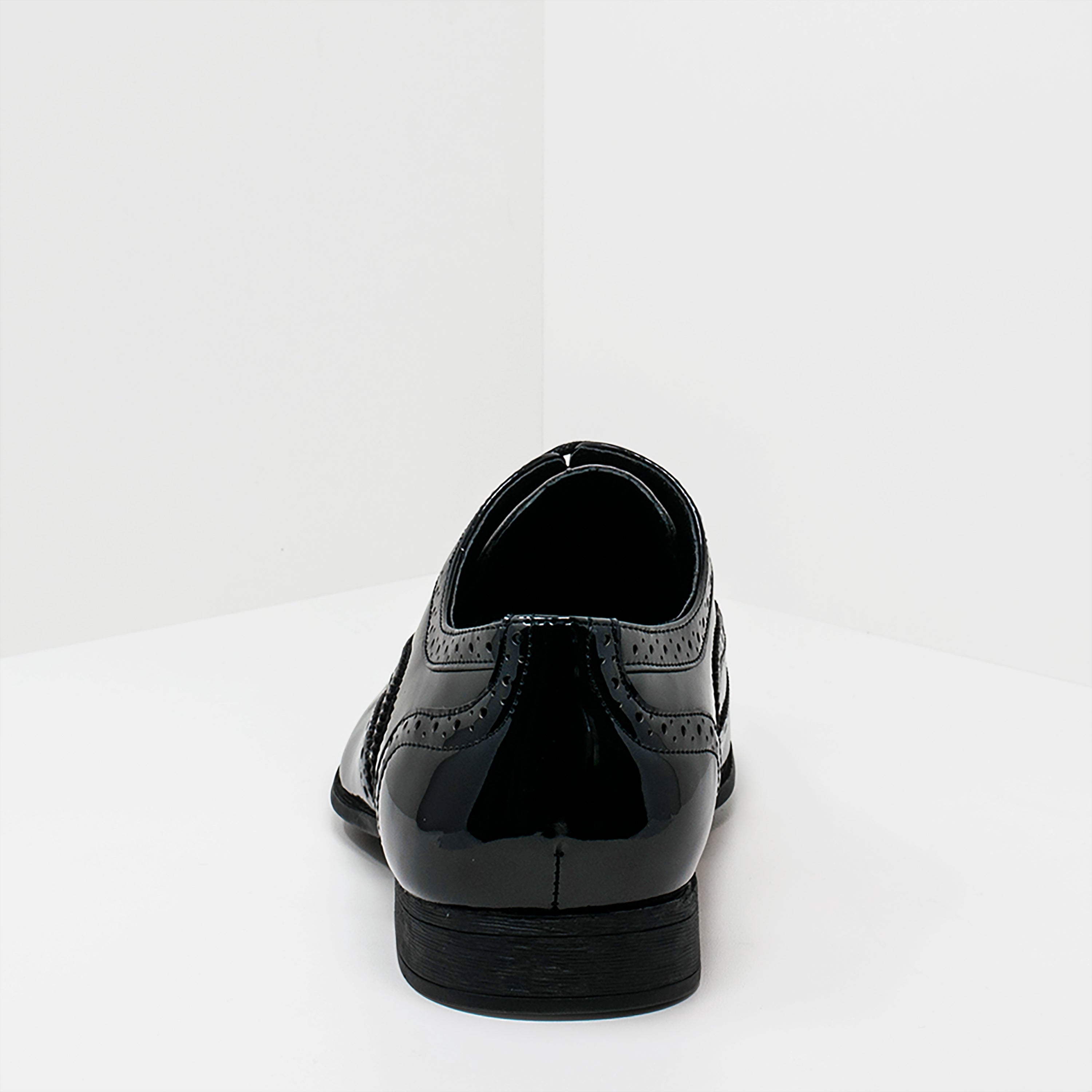 Smokies George in schwarz - Herren Lackschuh