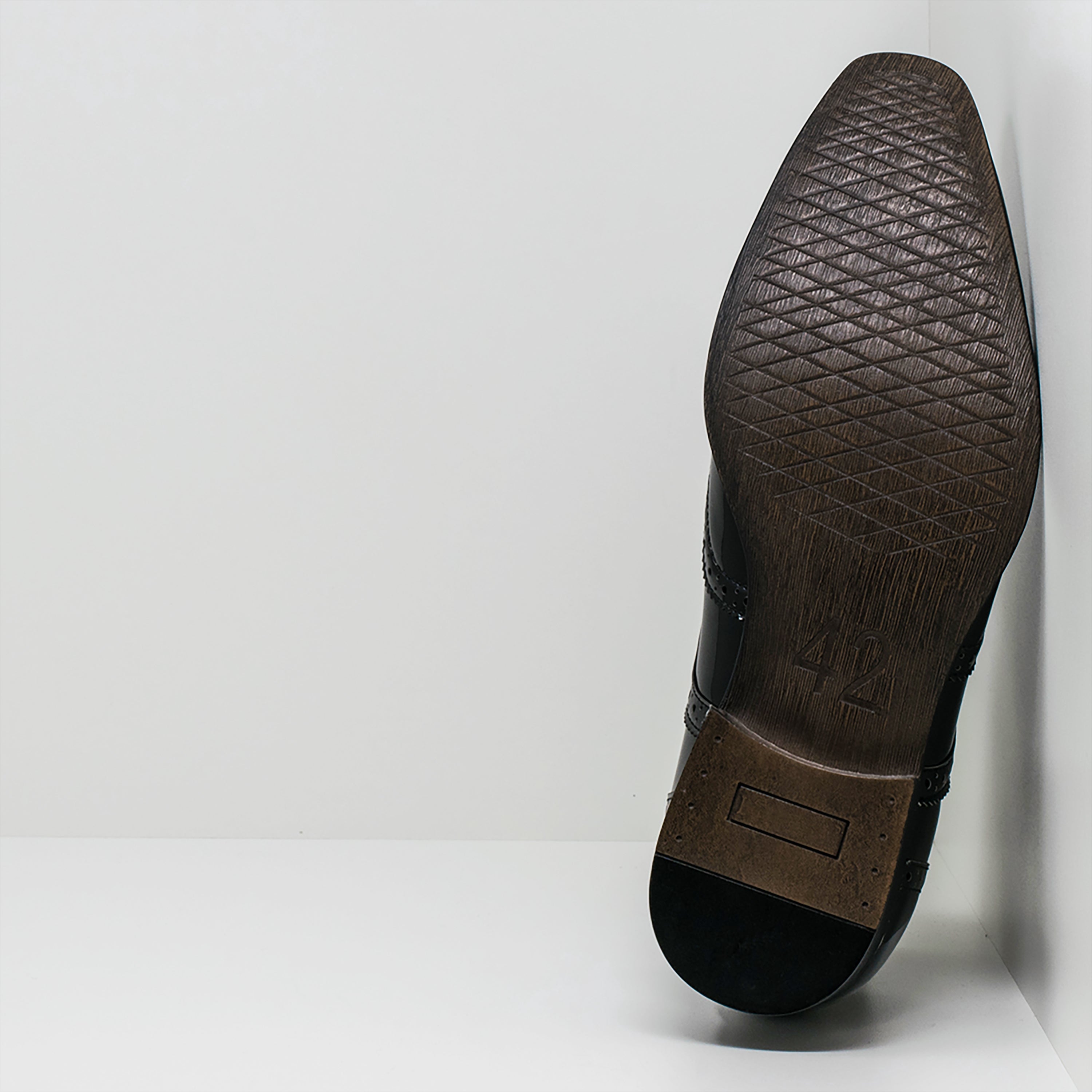 Smokies George in schwarz - Herren Lackschuh
