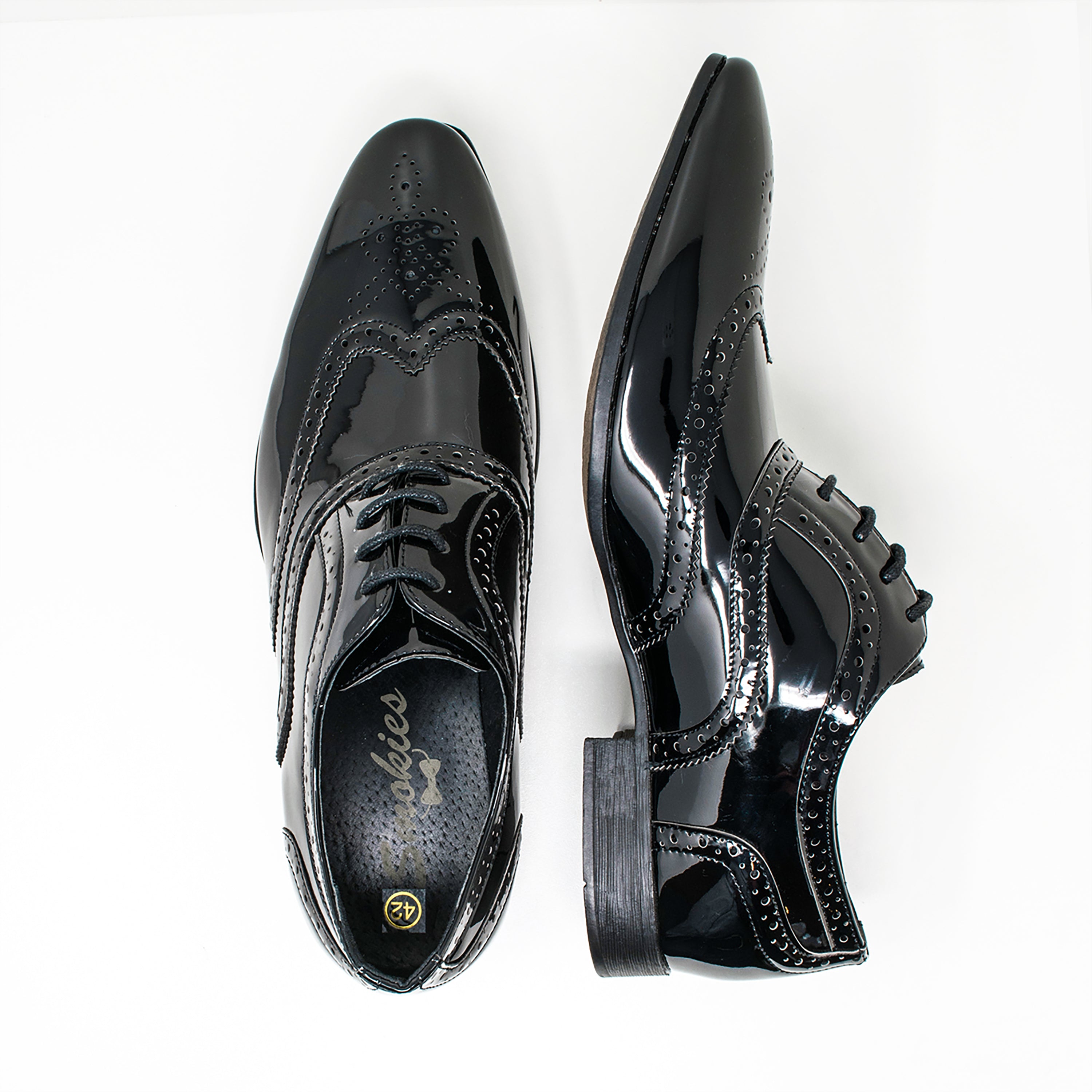Smokies George in schwarz - Herren Lackschuh