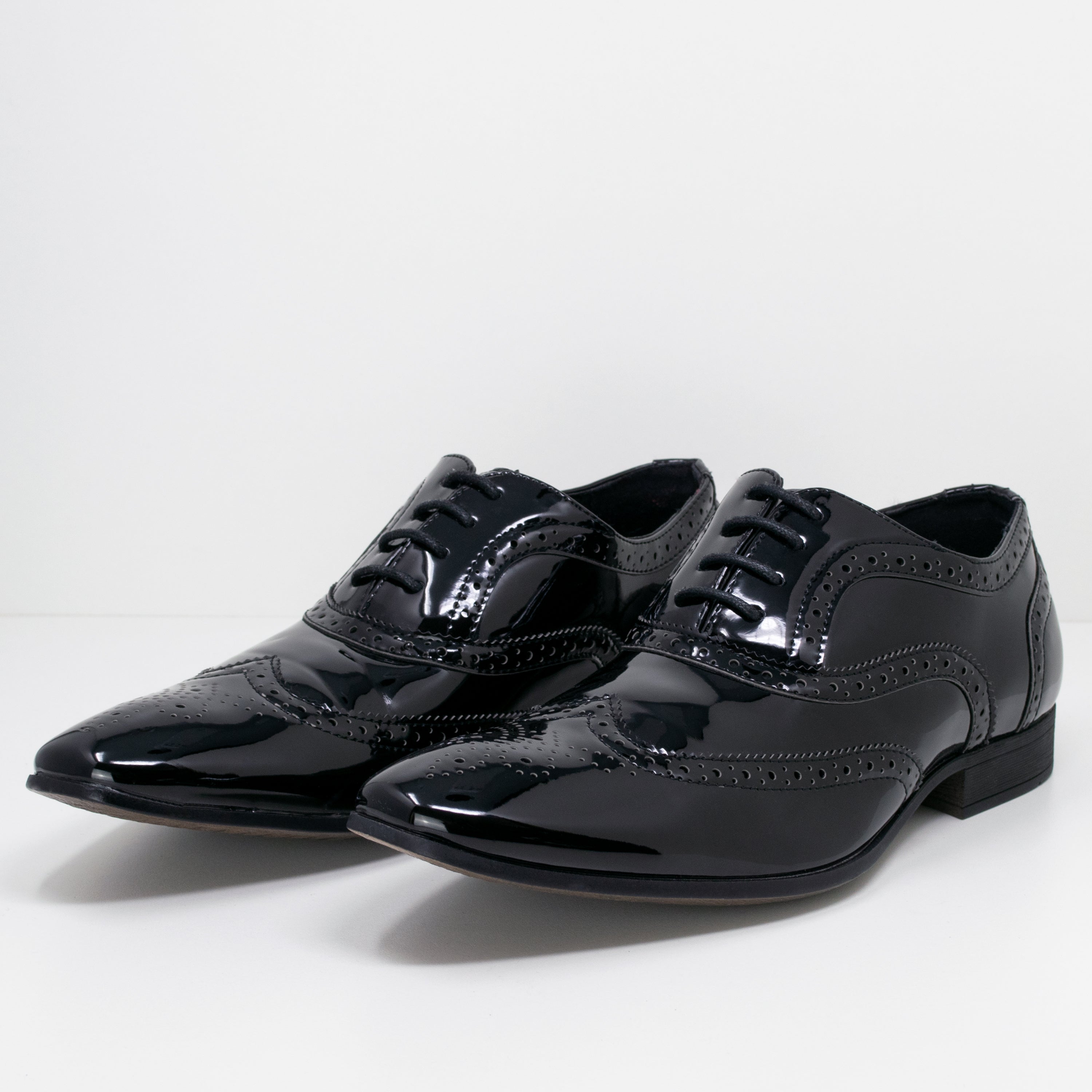 Smokies George in schwarz - Herren Lackschuh