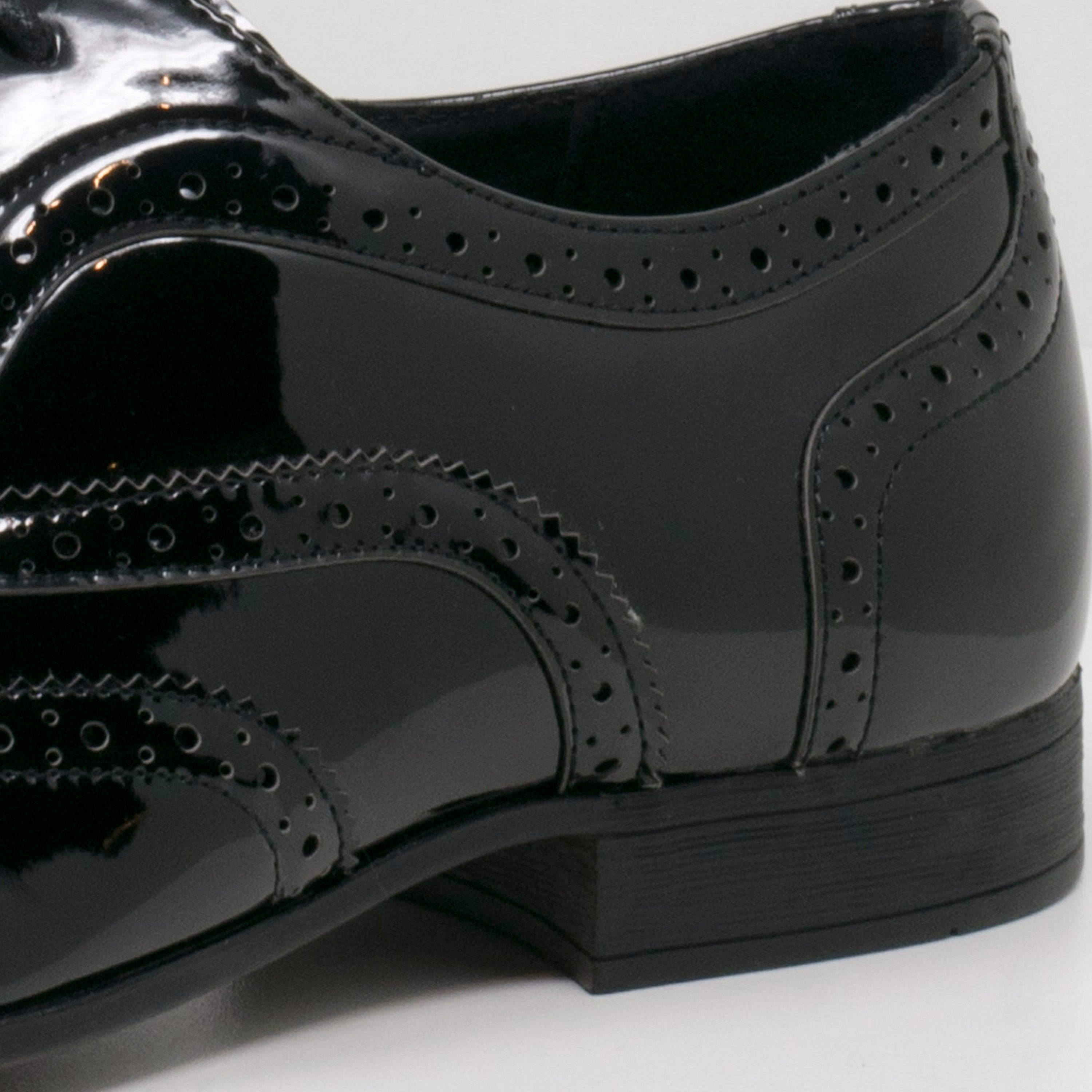 Smokies George in schwarz - Herren Lackschuh