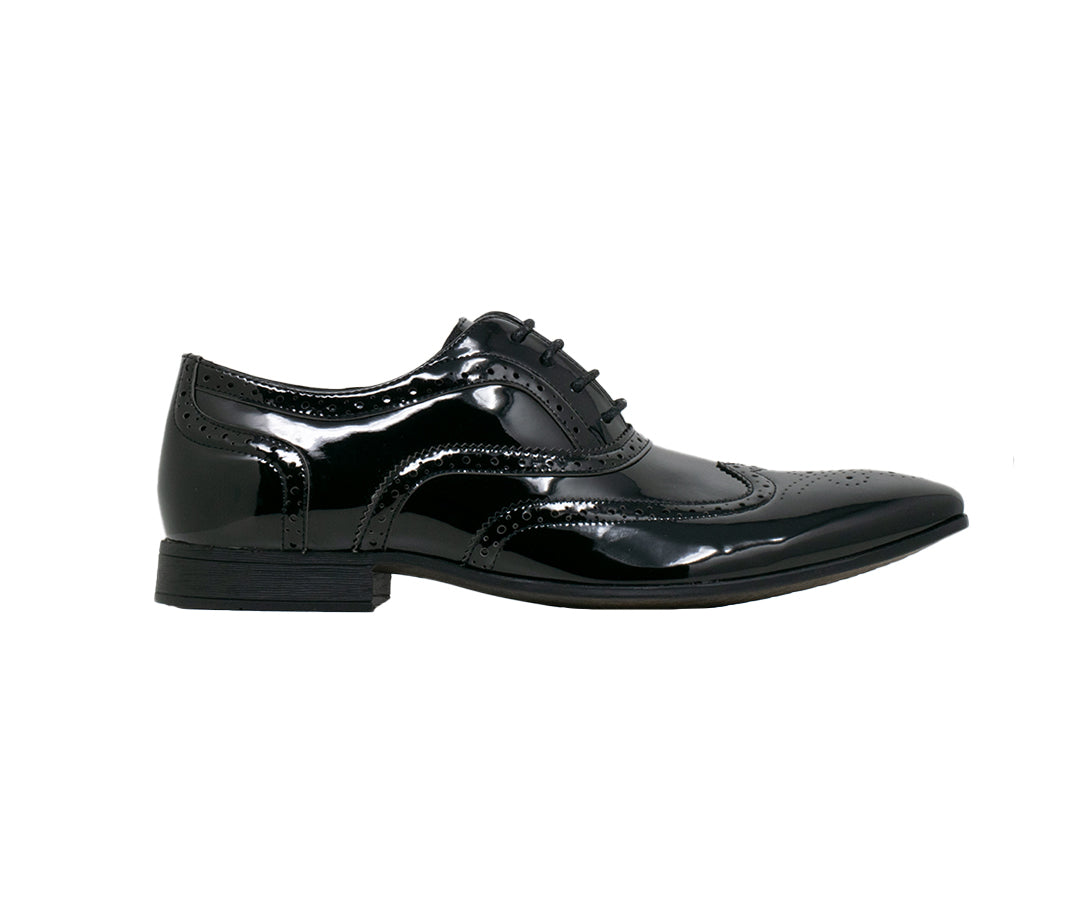 Smokies George in schwarz - Herren Lackschuh
