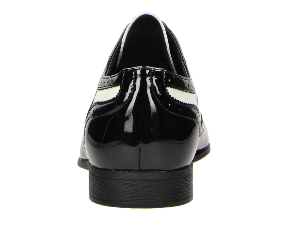 George in schwarz/weiß - Herren Lackschuh