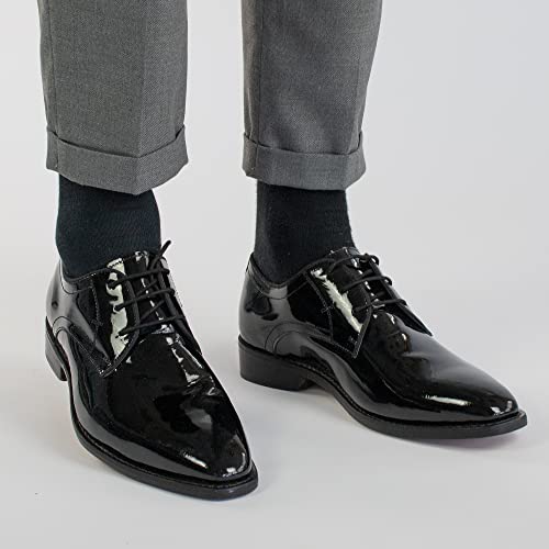 Roberto in schwarz - Herren Lackschuh - Gold Label