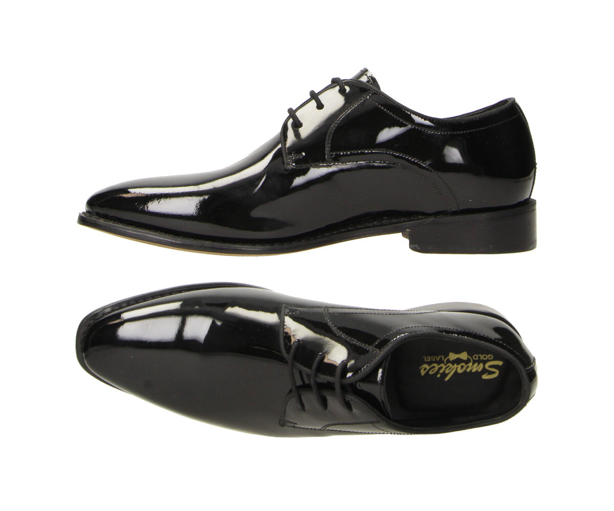 Roberto in schwarz - Herren Lackschuh - Gold Label